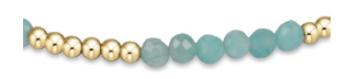 Blissful Pattern 2.5mm Bead Bracelet - Amazonite
