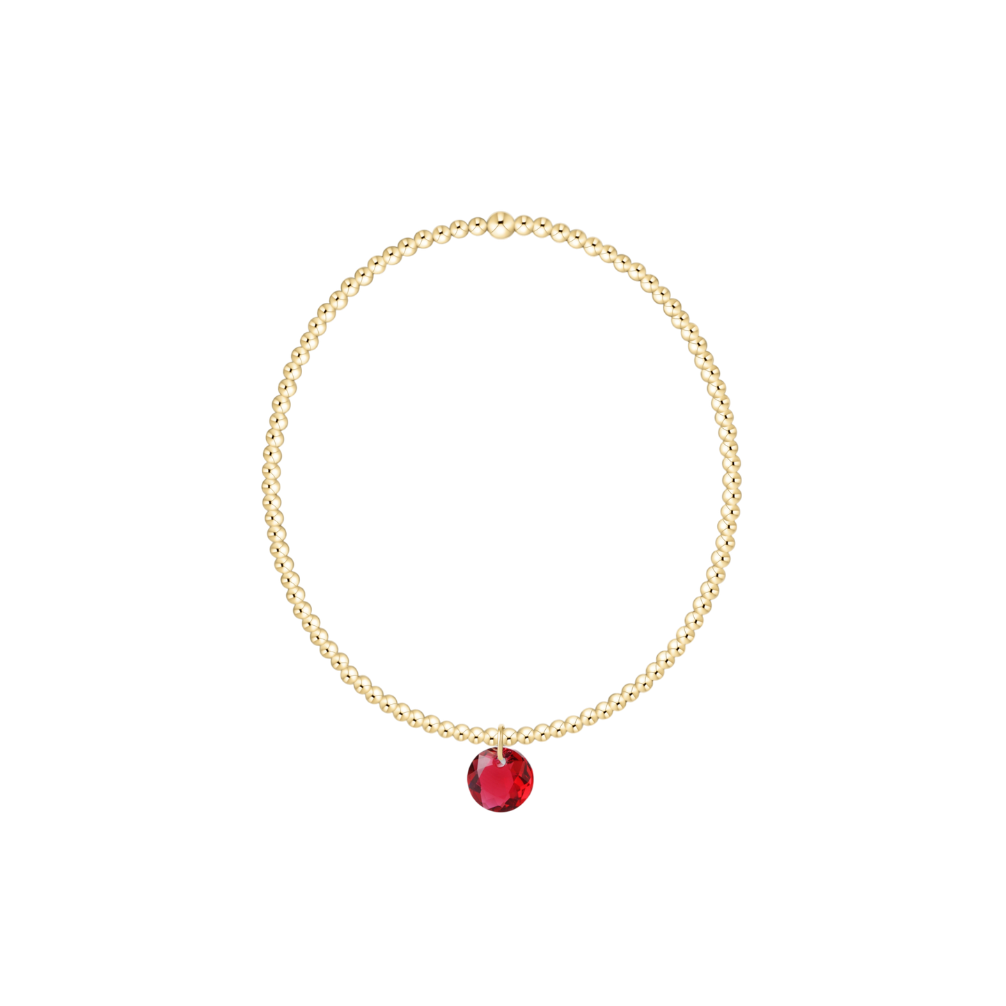 Classic Gold 2mm Bracelet - Reflection Small Charm
