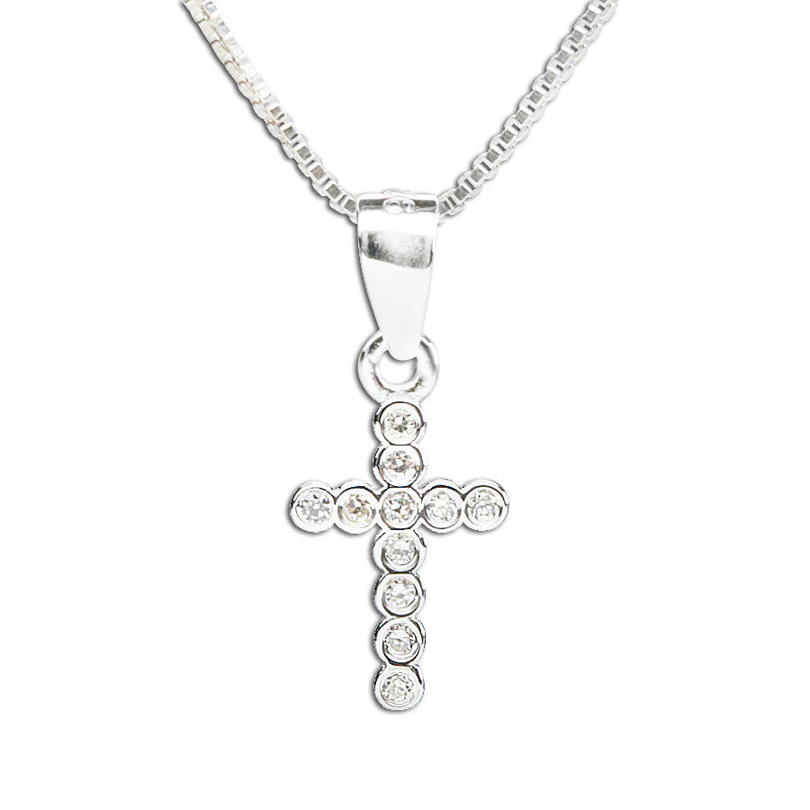 Children's  Sterling Silver Cross Necklace