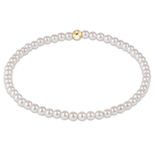 Classic Pearl 3mm Bead Bracelet
