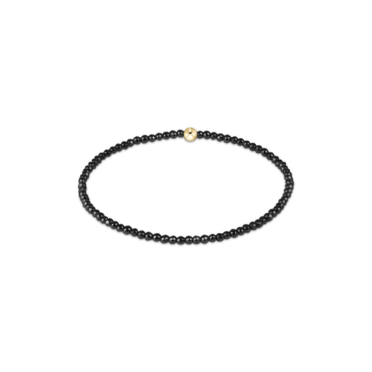 Faceted Hematite 2mm Bead Bracelet