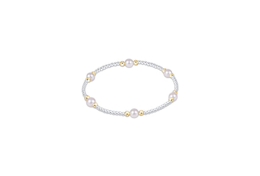 Purpose Pearl 5mm Mixed Metal Bracelet