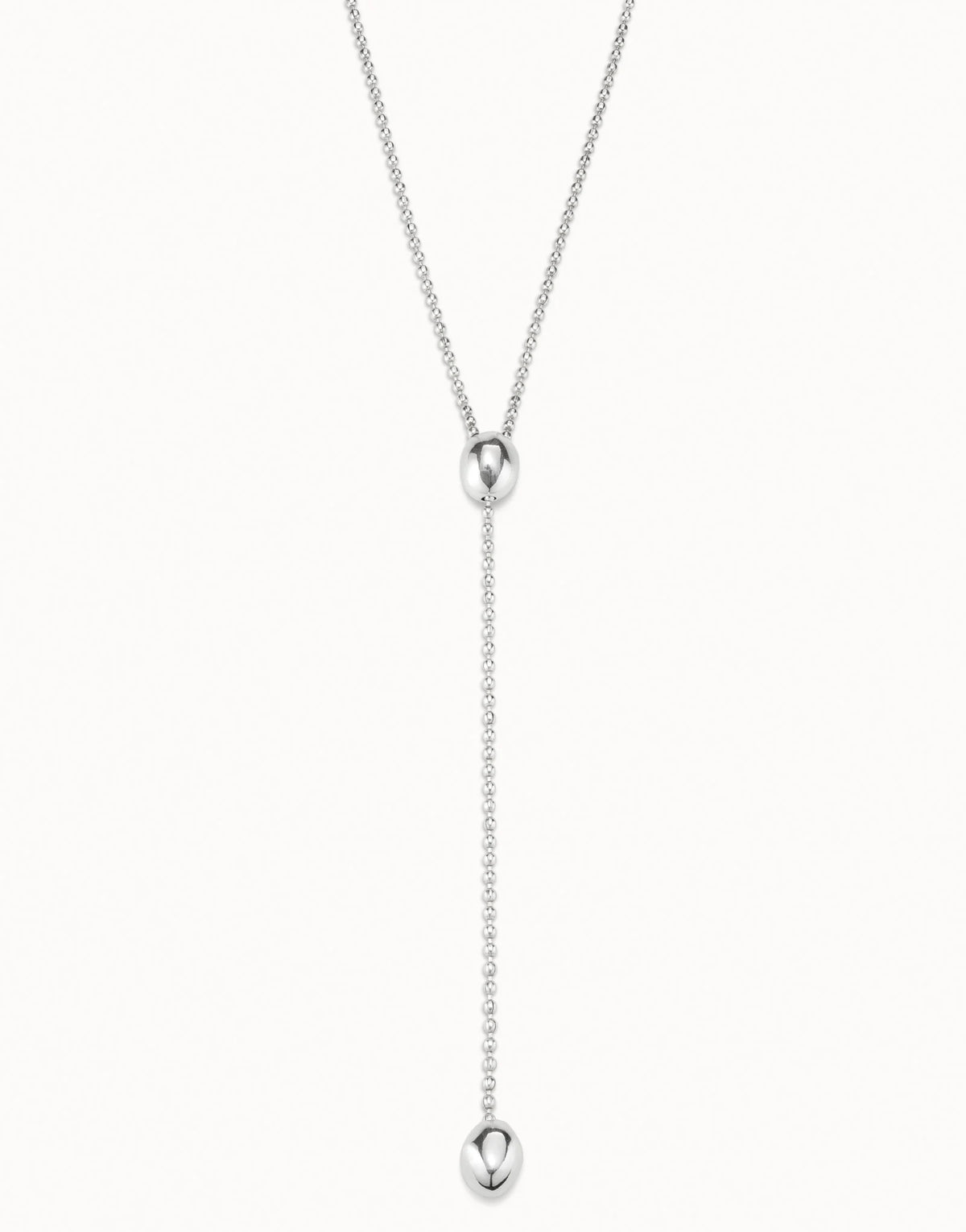 Lonely Planet - Long adjustable chain necklace - Silver