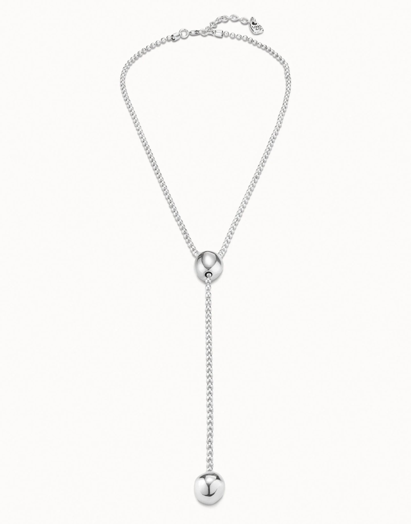 Lonely Planet - Long adjustable chain necklace - Silver