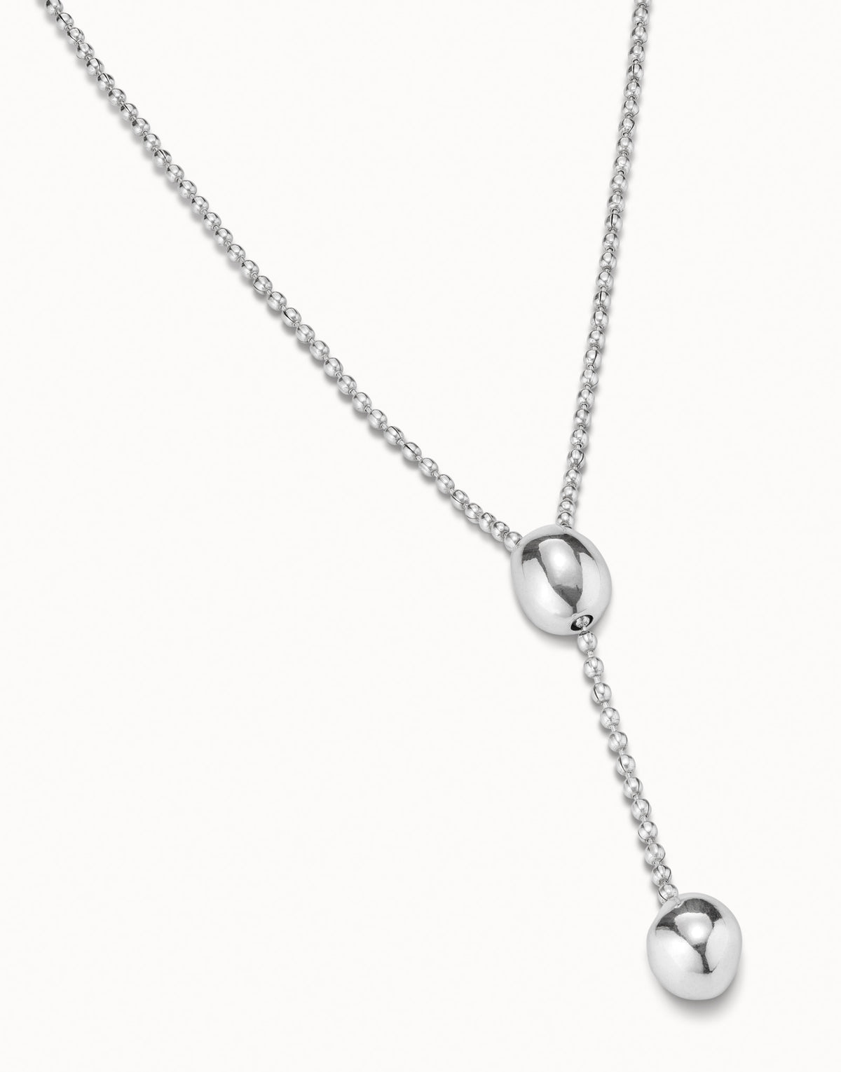 Lonely Planet - Long adjustable chain necklace - Silver