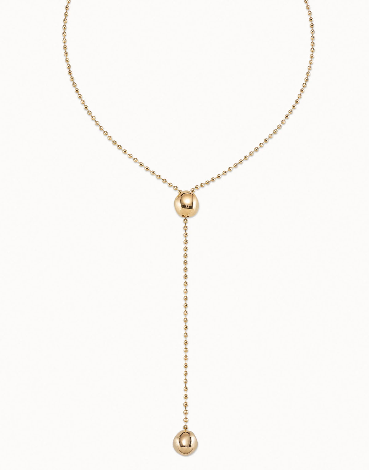 Lonely Planet - Long adjustable chain necklace - Gold