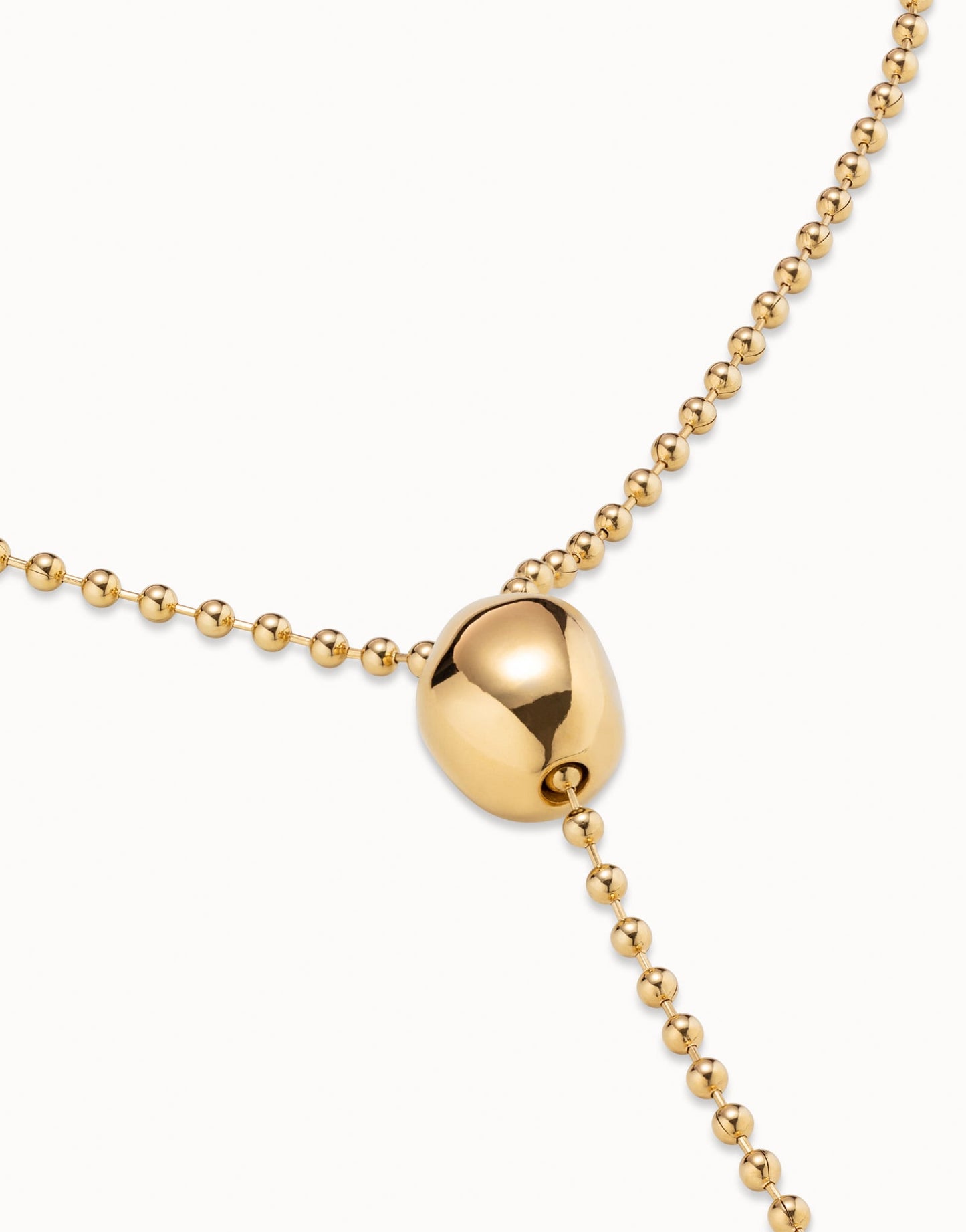 Lonely Planet - Long adjustable chain necklace - Gold