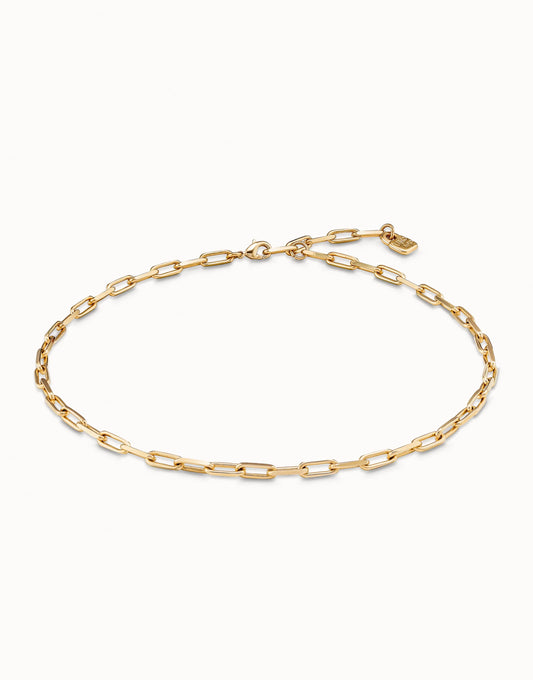 Cadena 9 - Short link chain charm necklace - Gold