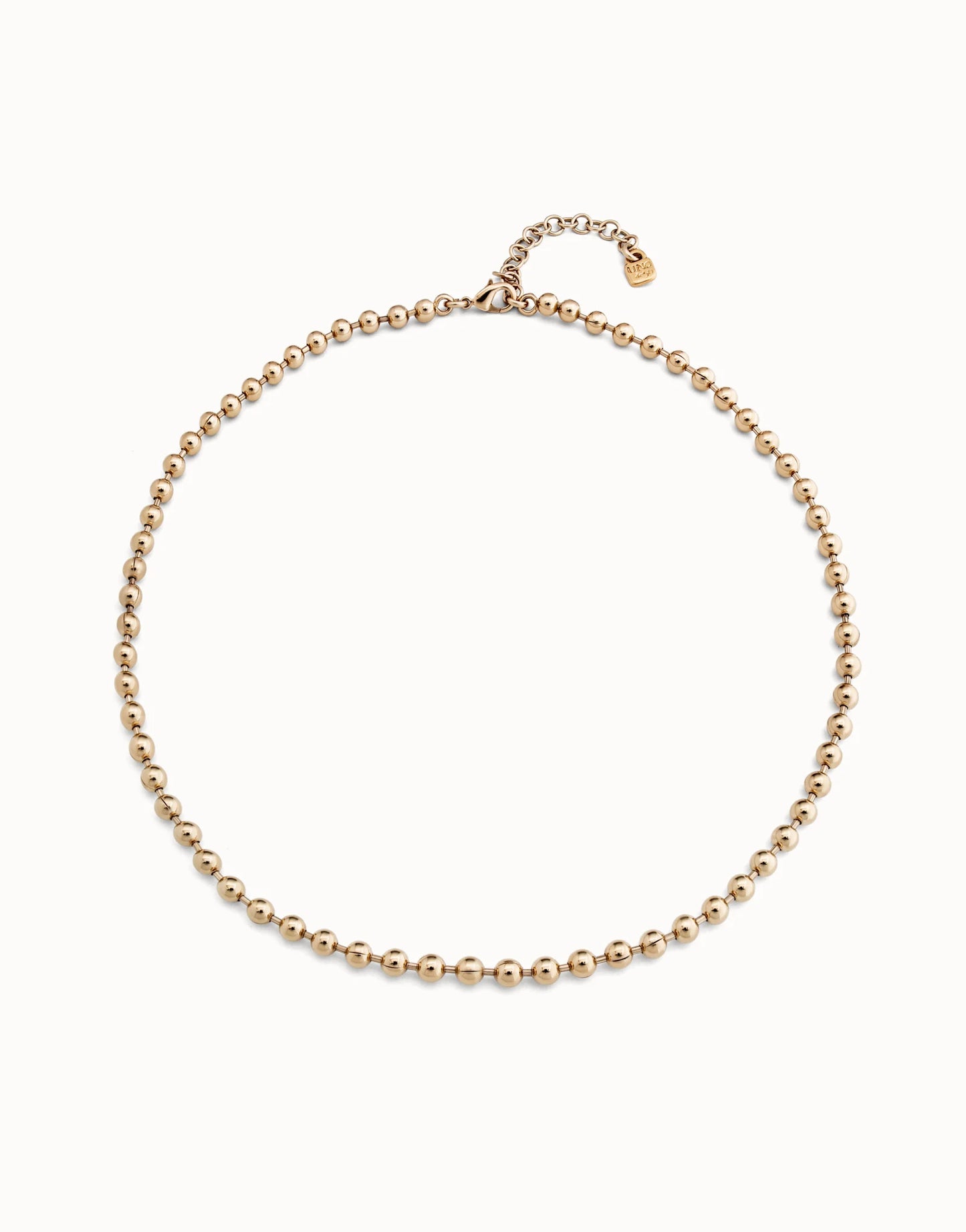 Emotions - Beaded chain necklace - Gold