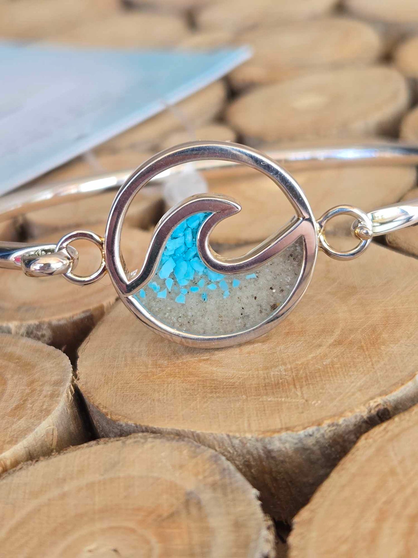 Cresting Wave bracelet - Turquoise Gradient