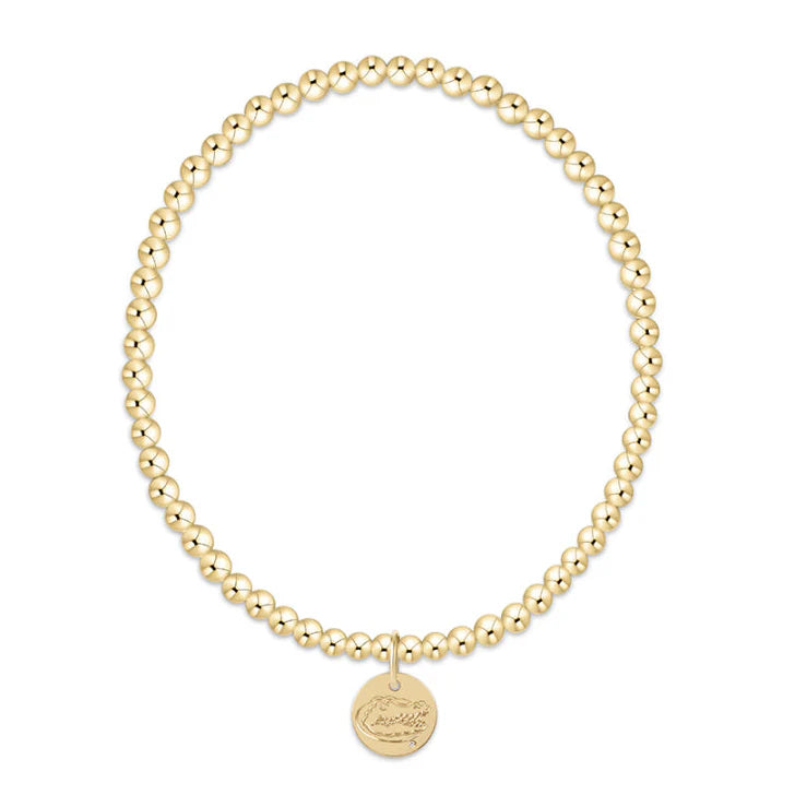 ecollegiate Classic Gold 3mm Bracelet - Florida Disc