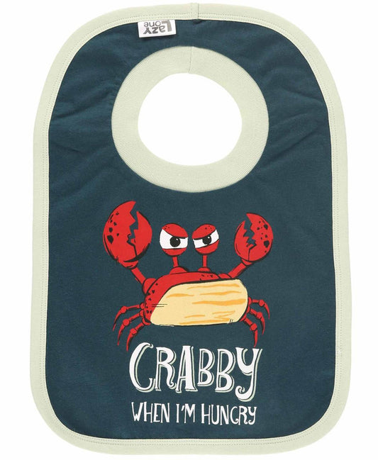 Crabby When I'm Hungry Crab Infant Bib