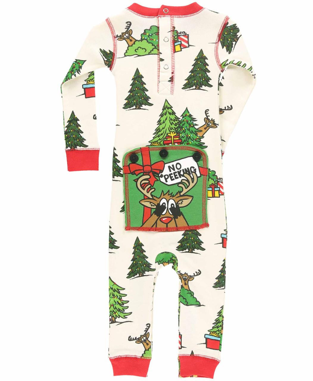 No Peeking! Reindeer Infant Onesie Flapjack