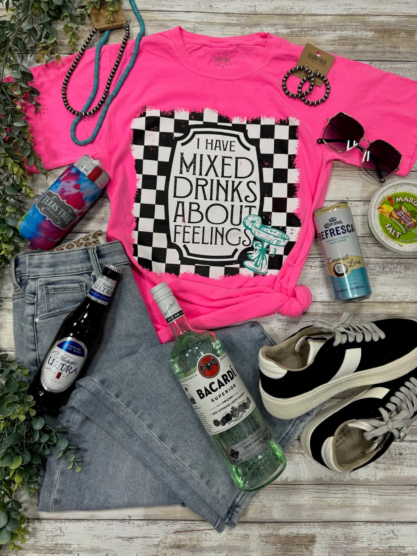 I Have Mixed Drinks About Feelings Tee