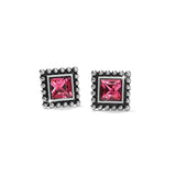 Sparkle Square Mini Post Earrings