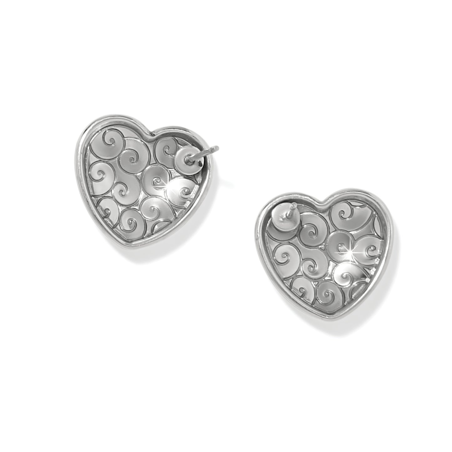 Trianon Heart Small Post Earrings