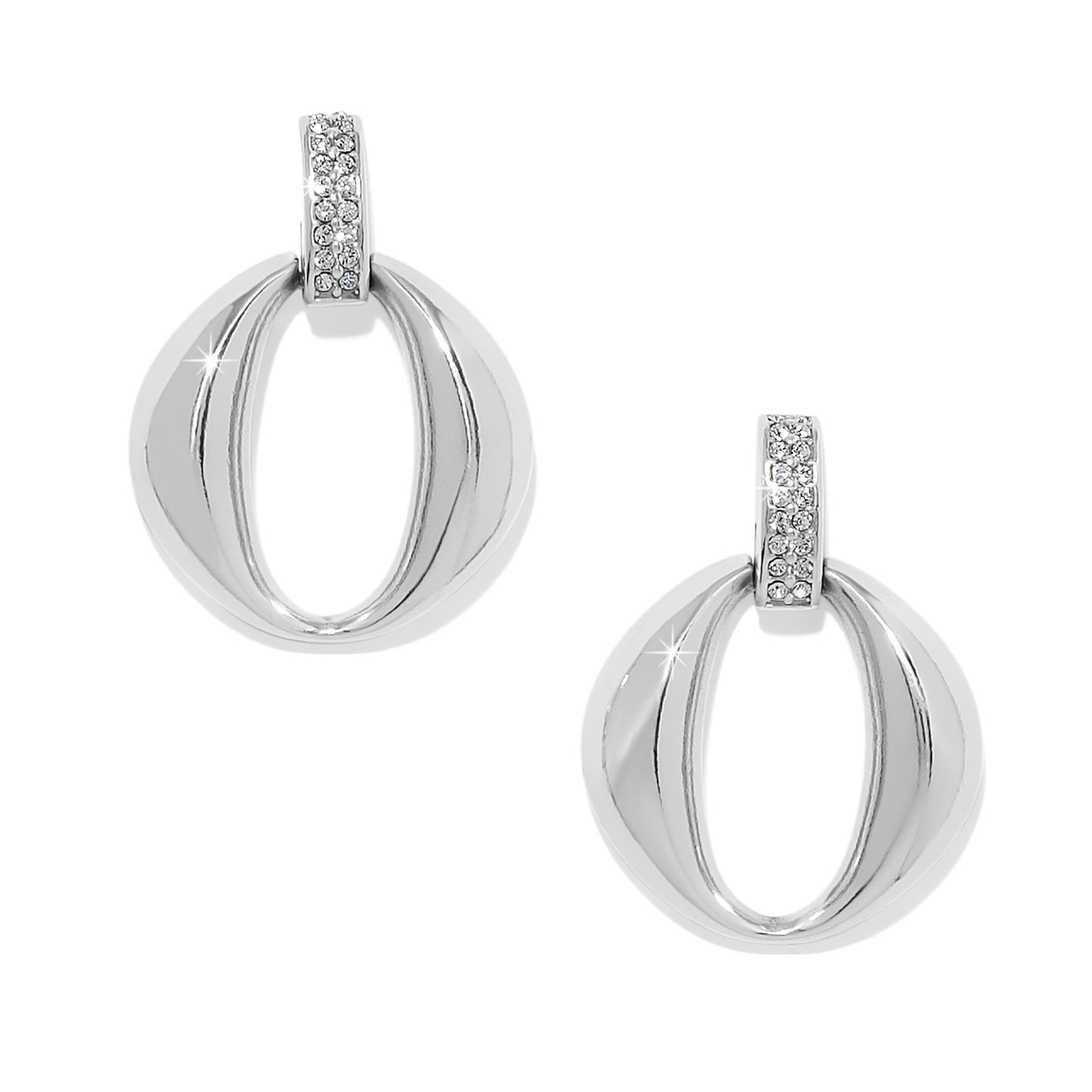 Meridian Classic Crescent Post Drop Earrings