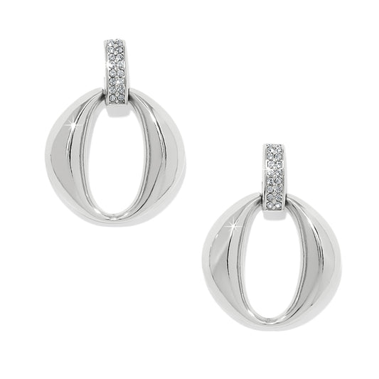 Meridian Classic Crescent Post Drop Earrings
