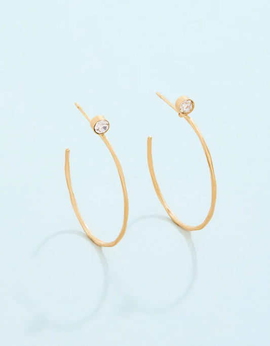 Ultrathin Hoop Earrings 24mm