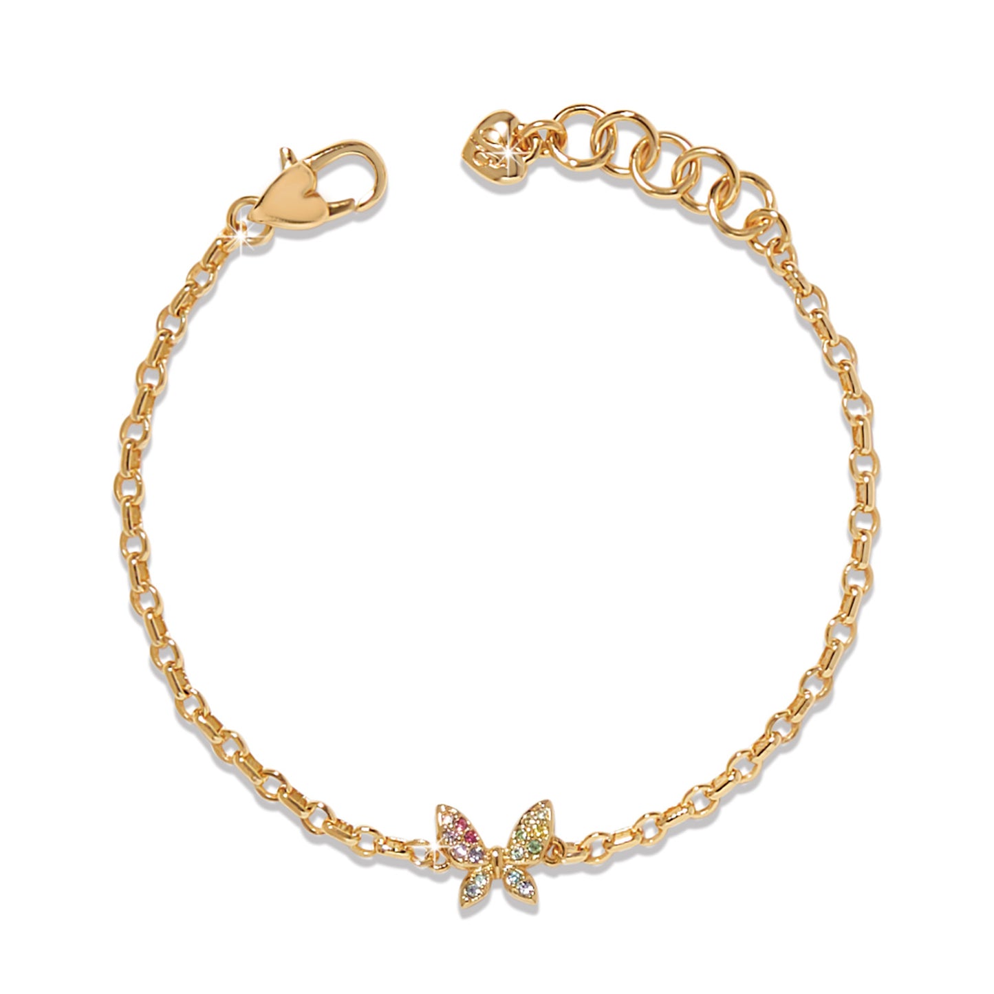 Enchanting Gem Butterfly Bracelet