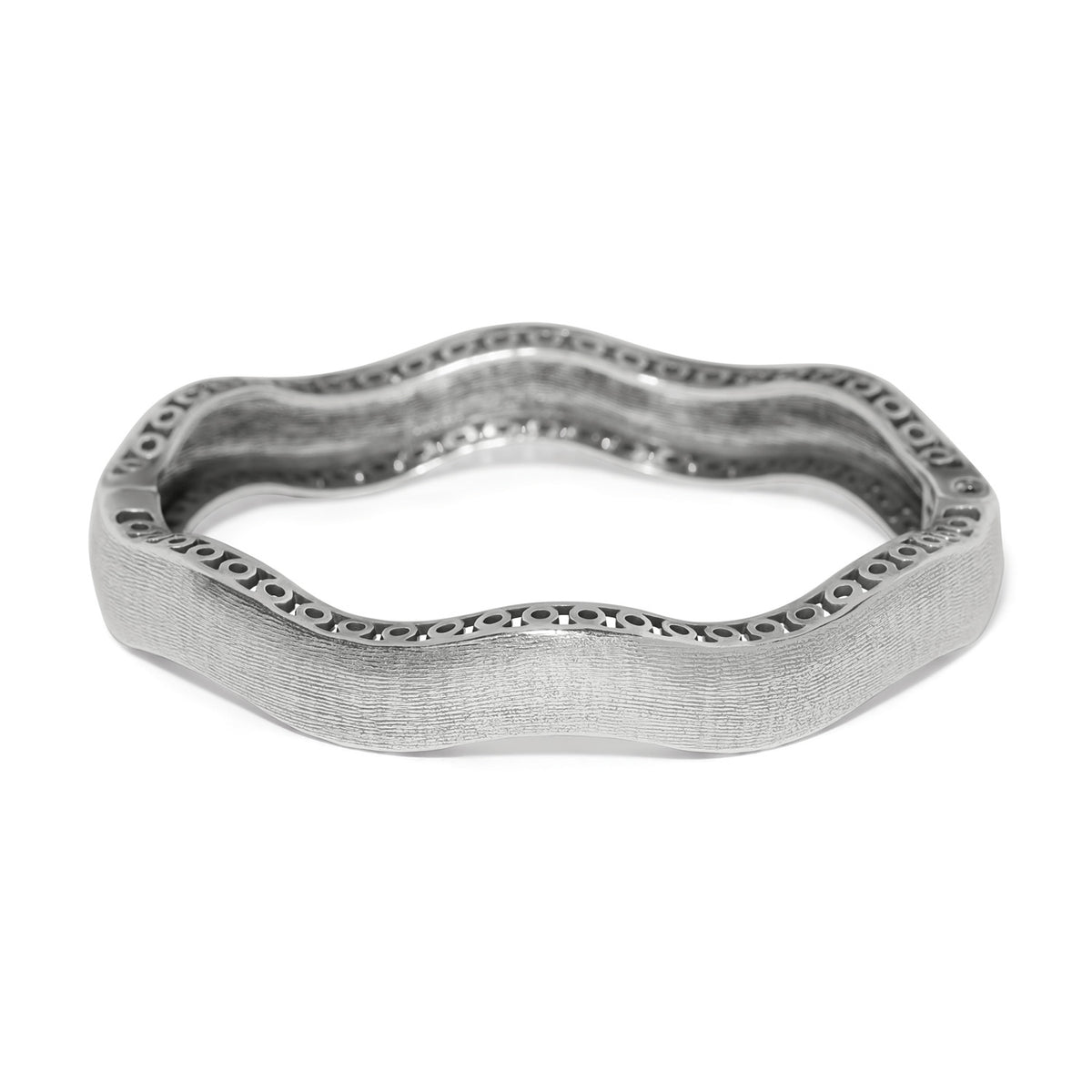Inner Circle Wide Hinged Bangle