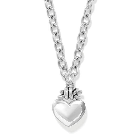Interlok Love Knot Large Heart Necklace