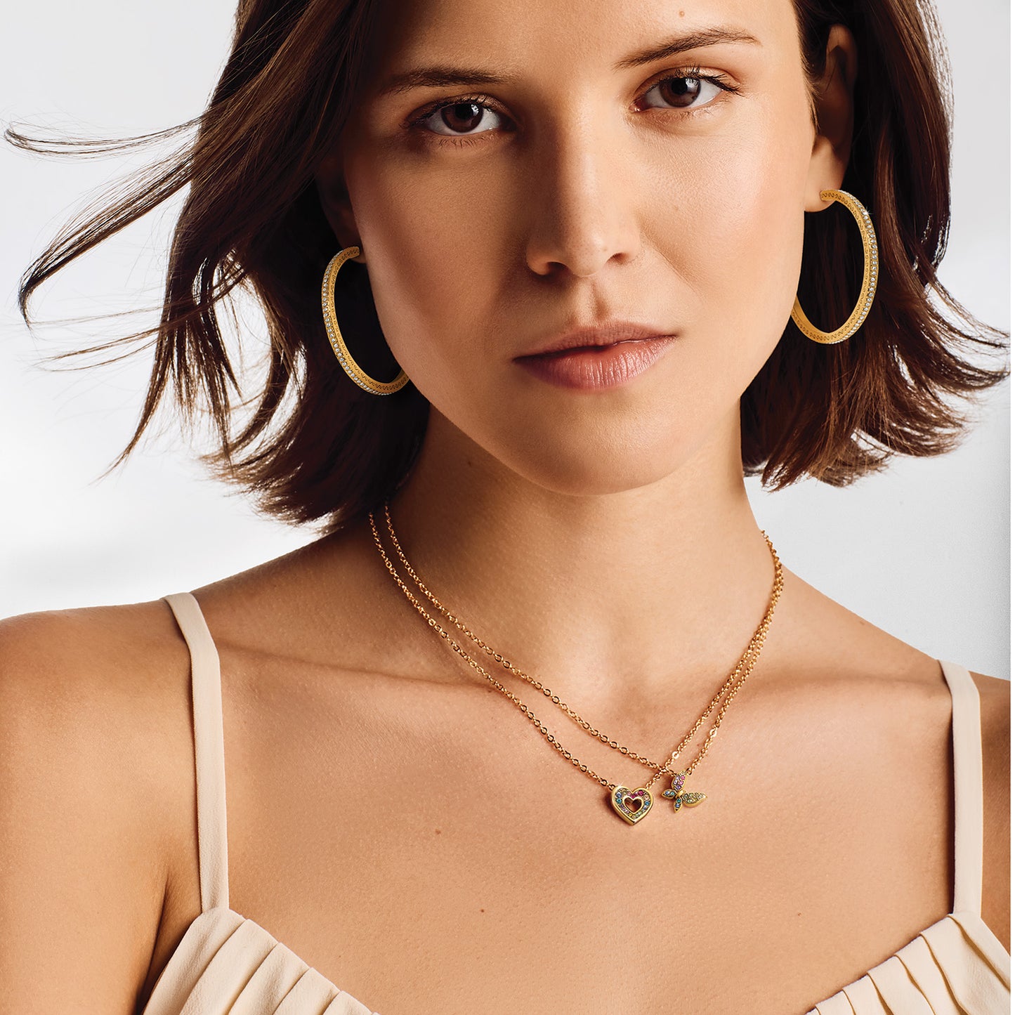 Enchanting Gem Butterfly Necklace