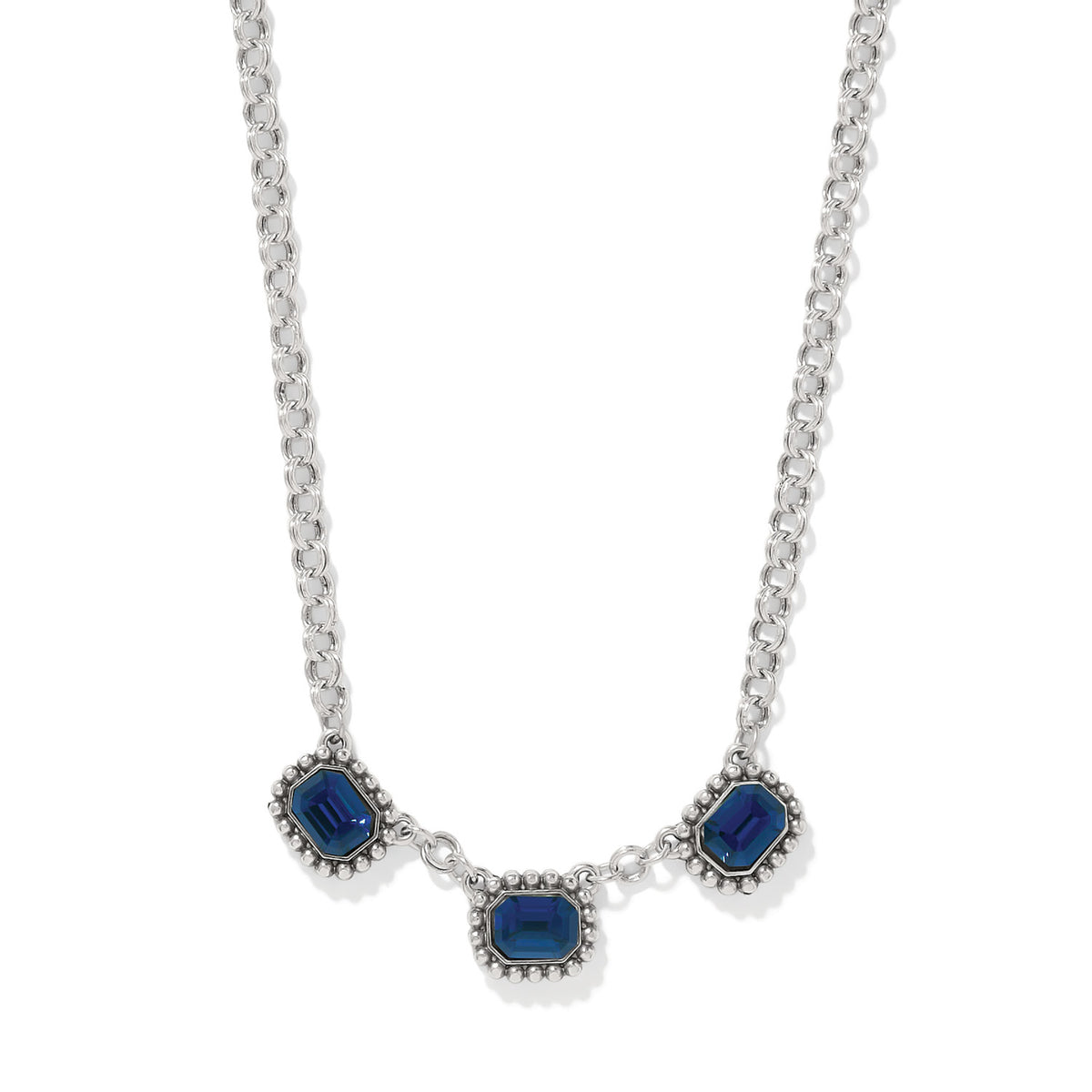 Twinkle Luxe Trio Blue Necklace