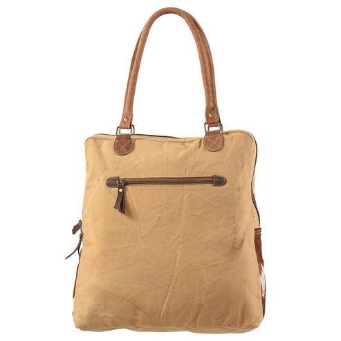 KB156 - Hair on Hide and Canvas Laptop Tote