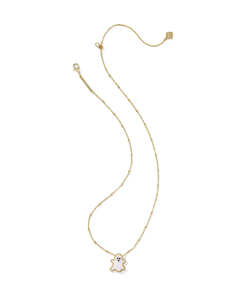 Ghost Gold Short Pendant Necklace