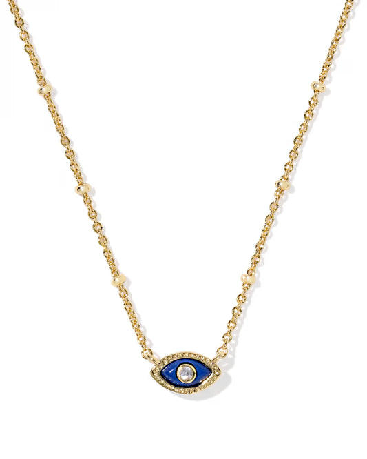 Mini Eye Gold Short Pendant Necklace