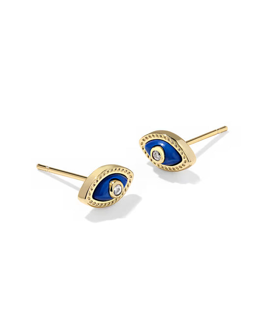 Mini Eye Gold Stud Earring
