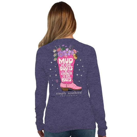 Mud on Her Boots Long Sleeve Tee