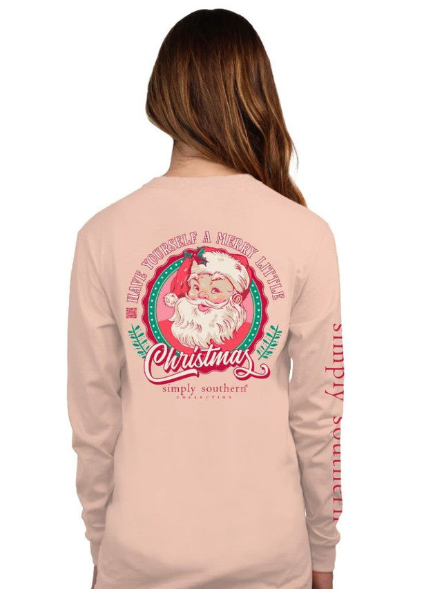 Retro Santa Long Sleeve Tee