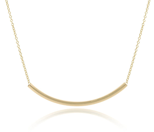 16" Necklace Gold - Bliss Bar Gold