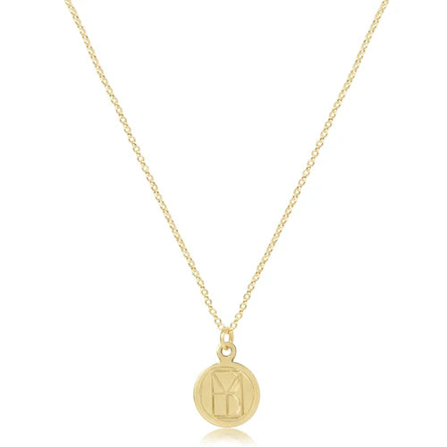 16" Necklace Gold - be you. Small Gold Disc