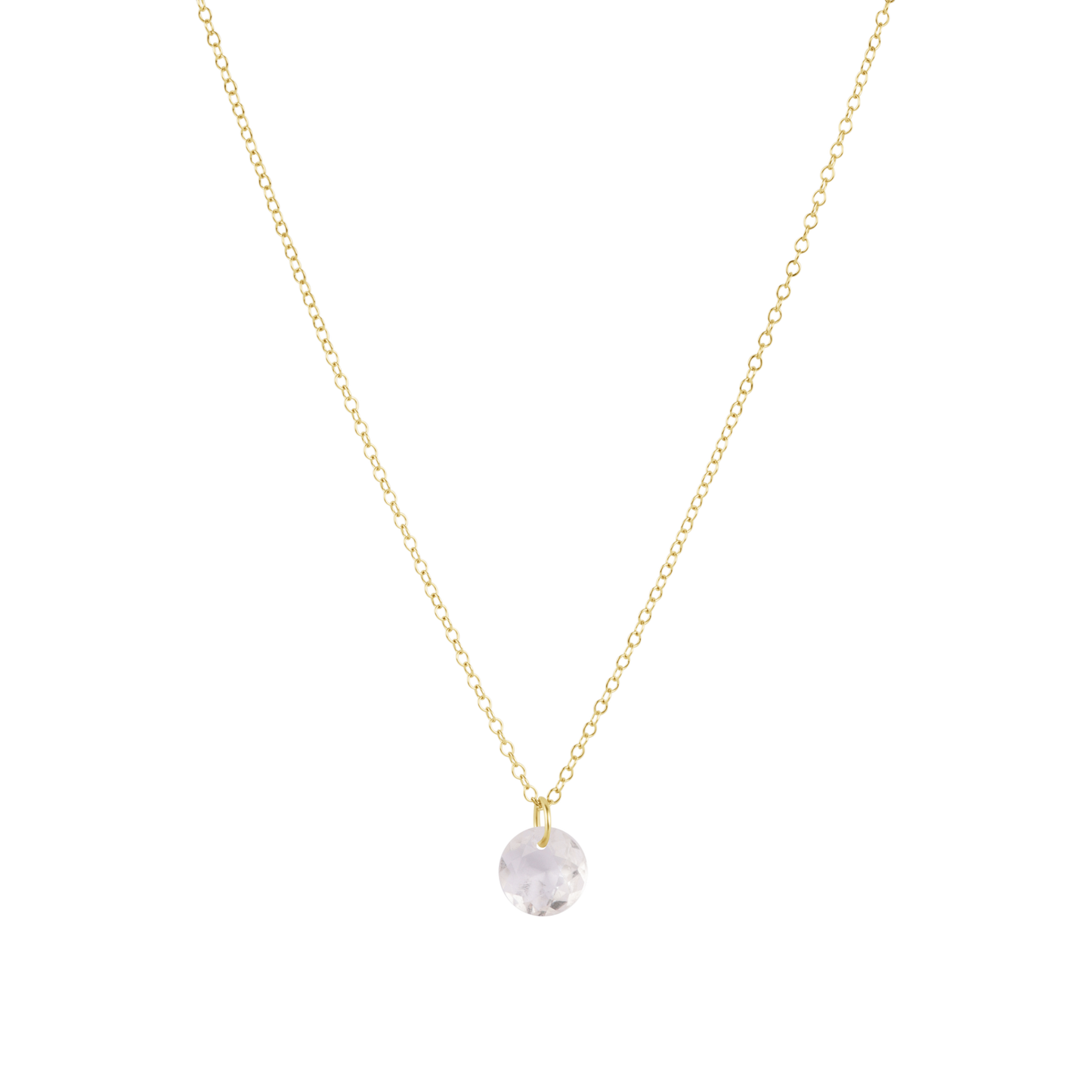 16" Necklace Gold - Reflection Small Charm