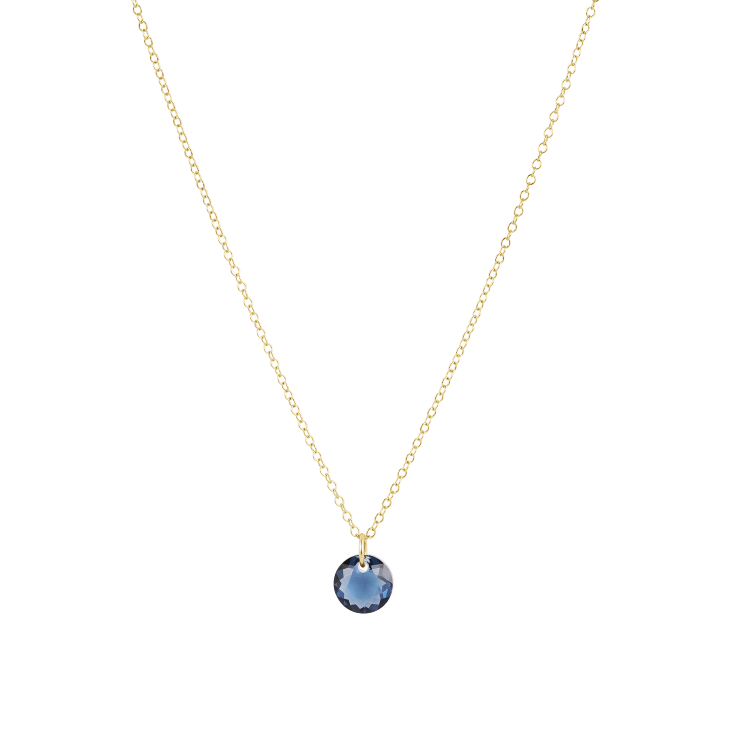 16" Necklace Gold - Reflection Small Charm