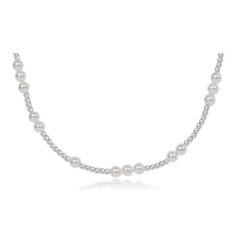 17" Choker Hope Unwritten Sterling - Pearl