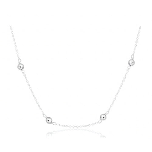 17" Choker Simplicity Chain Sterling - Classic 4mm Sterling