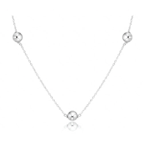 17" Choker Simplicity Chain Sterling - Classic 6mm Sterling