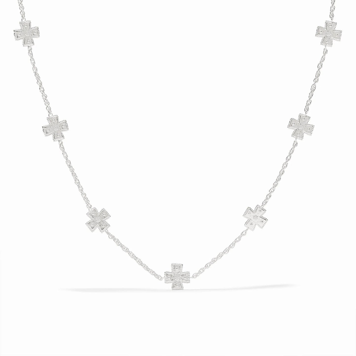 Canterbury Delicate Station Necklace - Silver