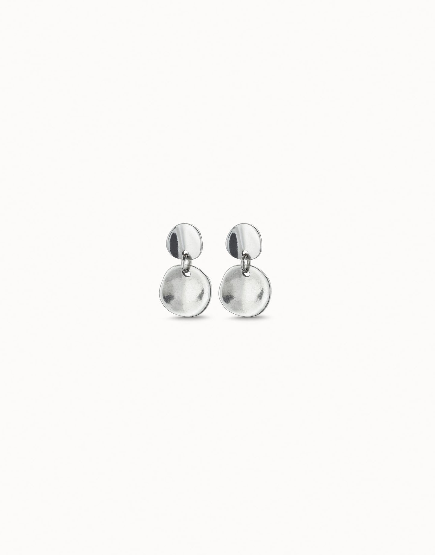 Circle drop earrings