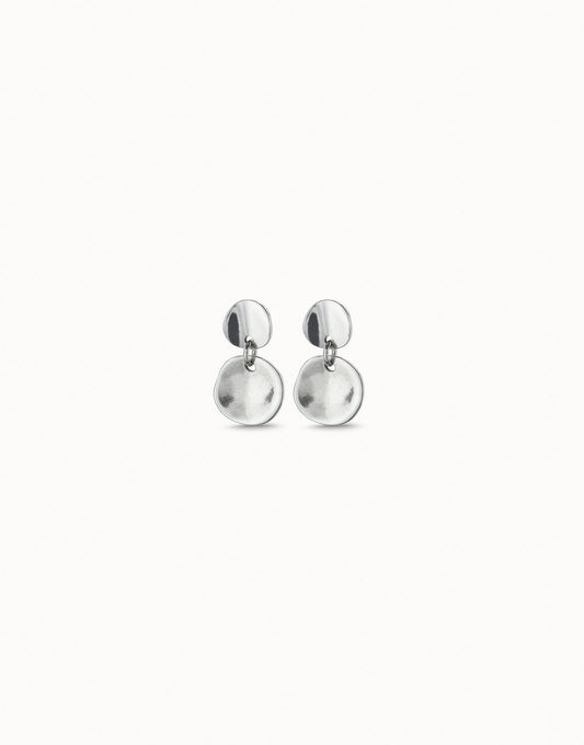 Circle drop earrings
