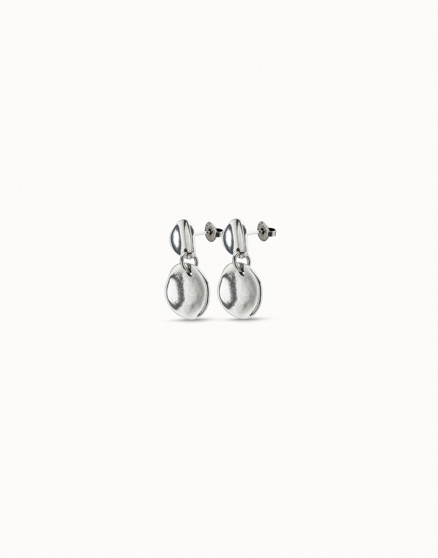 Circle drop earrings