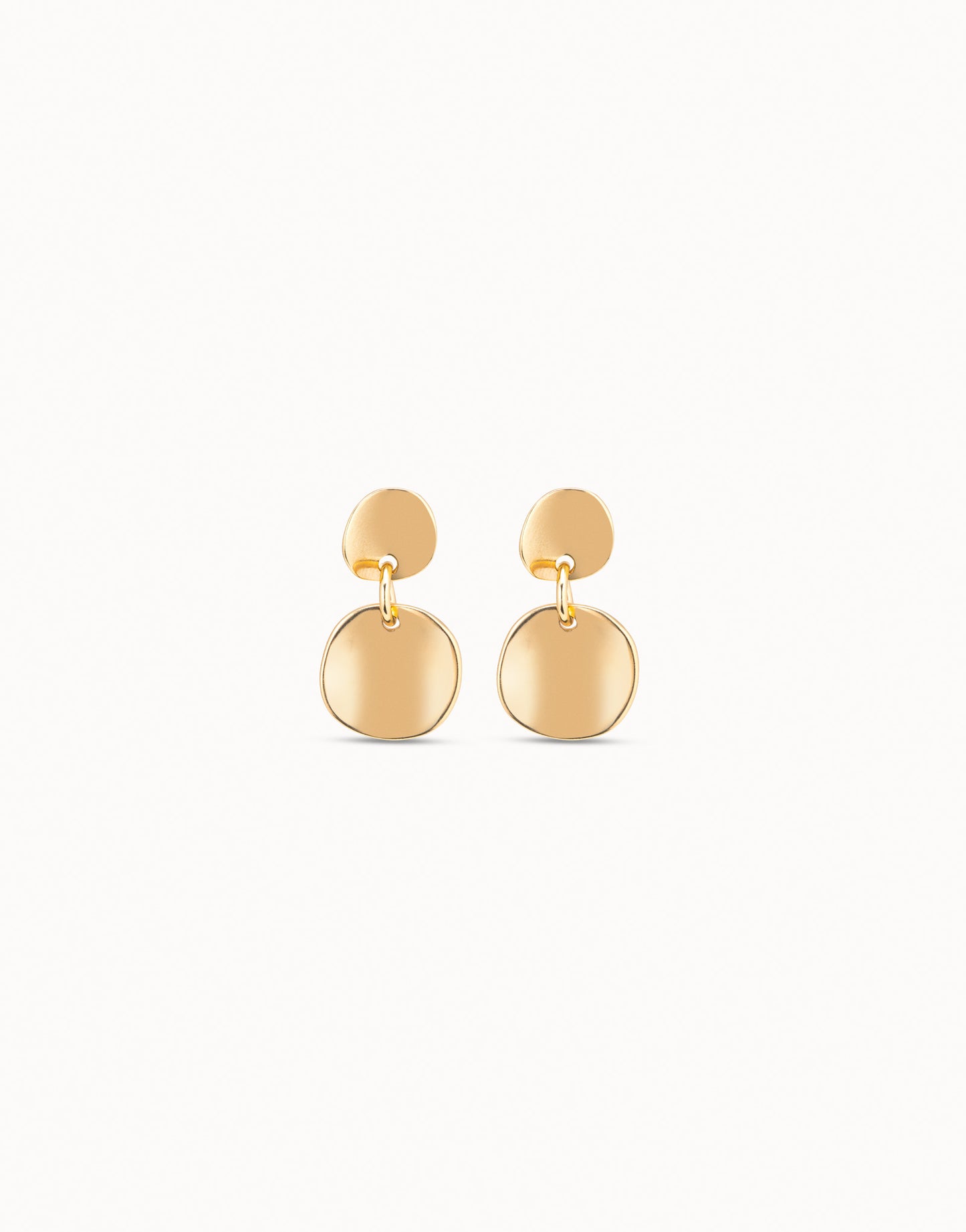 Escamas Scales - Circle drop earrings - Gold