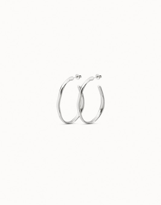 Open hoop earrings - Silver