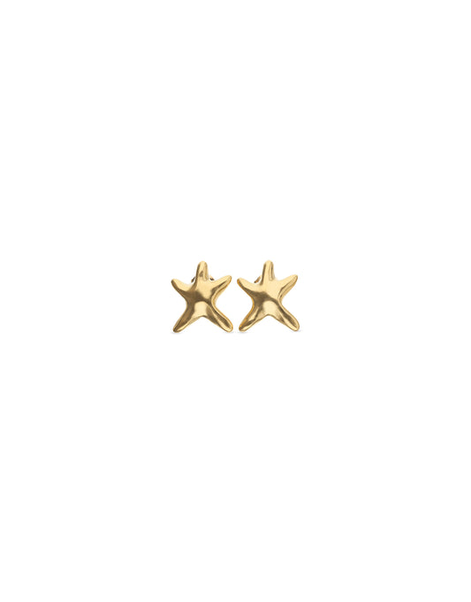 Arcadia - Earrings Star - Small starfish earrings - Gold