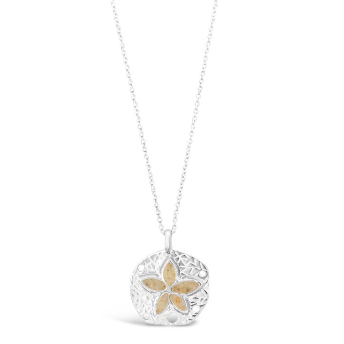 Natural Sand Dollar Necklace - Petite