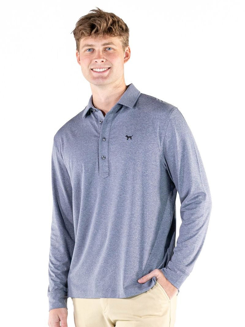 Men's Long Sleeve Polo - Slate